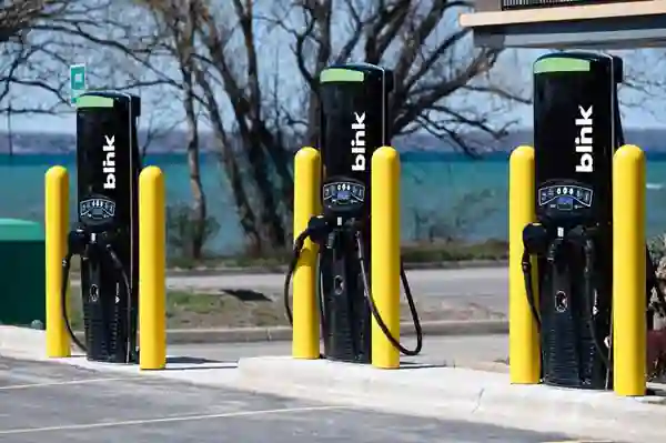 Blink Charging의 EV 충전기 모습 (출처: GlobeNewswire)
