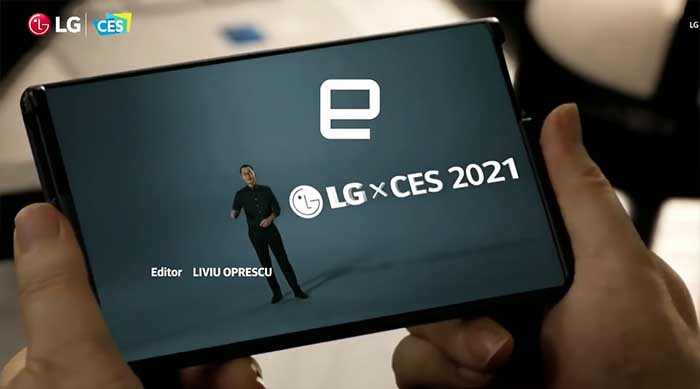 CES에서 공개된 LG 롤러블폰 티저 3