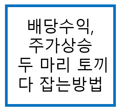  배당수익, 주가상승 두 마리 토끼를 다 잡는 방법 / 로우리스크 하이리턴 / 배당주식 / 우선주식