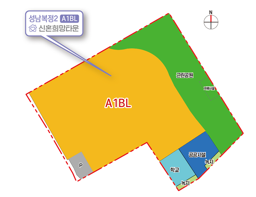 성남복정-2지구-토지이용도