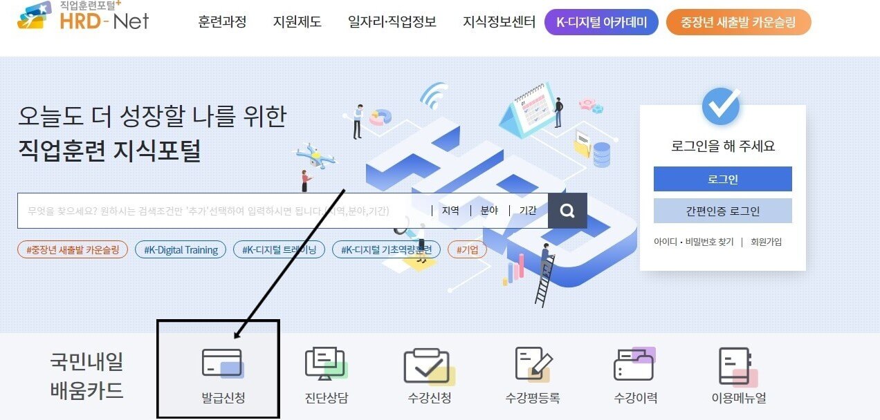 국민내일 배움카드 신청방법