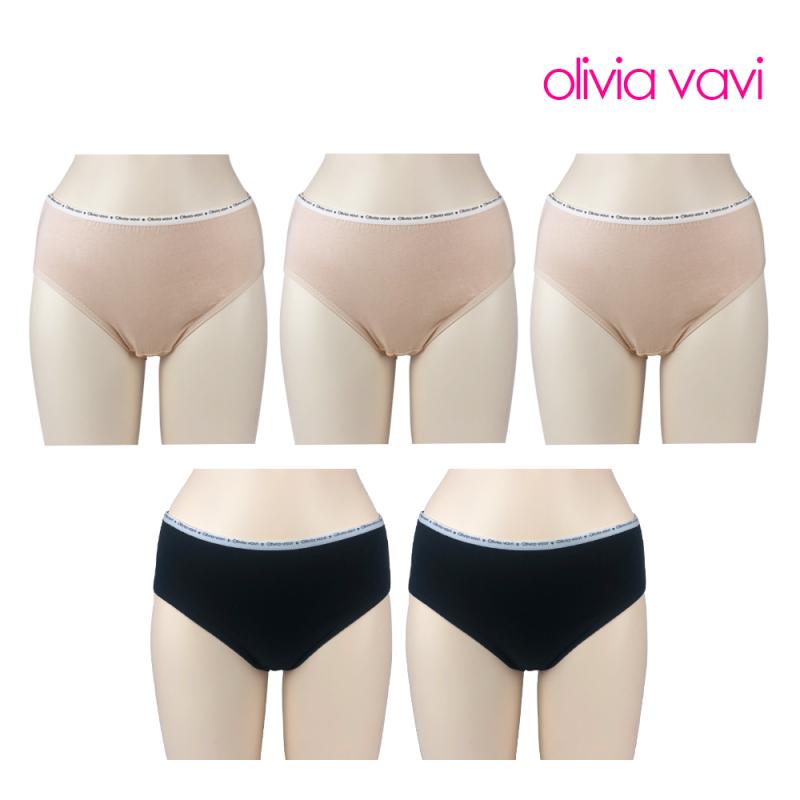 올리비아바비 로고 면스판 팬티 5종