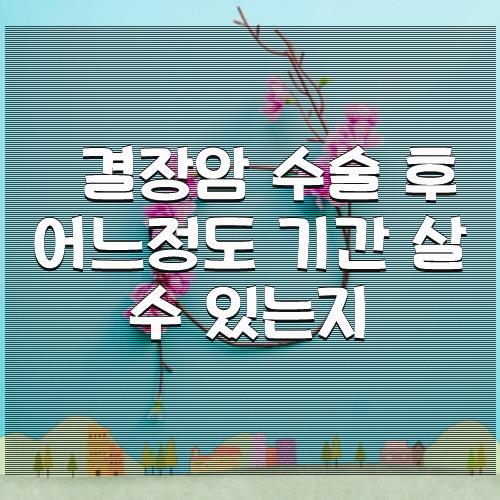 결장암 수술 후 어느정도 기간 살 수 있는지