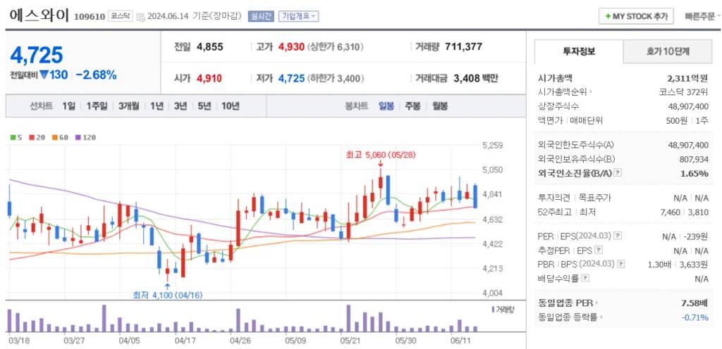 우크라이나 재건 관련주 에스와이 관련주