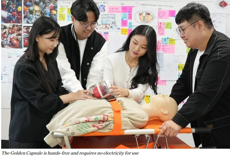 홍익대 무동력 핸즈프리 정맥 주사 장치&#44; 다이슨 어워드 국제상 수상...&quot;재난지역 유용&quot; VIDEO: Hands-free IV for disaster zones wins International James Dyson Award