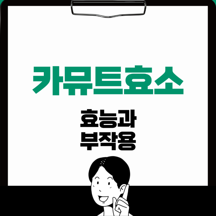  카뮤트 효소 효능, 부작용 알아보기