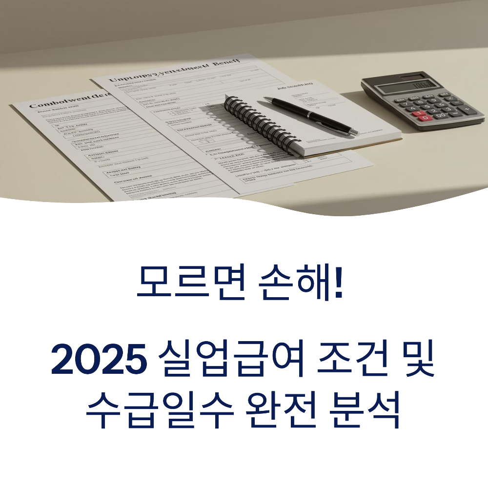 모르면 손해! 2025 실업급여 조건 및 수급일수 완전 분석