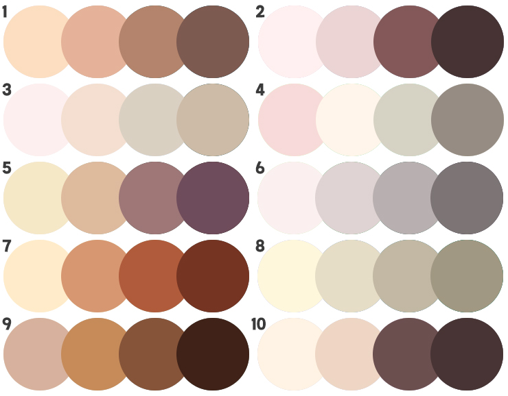베이지 브라운 갈색 계열 어울리는 색 조합