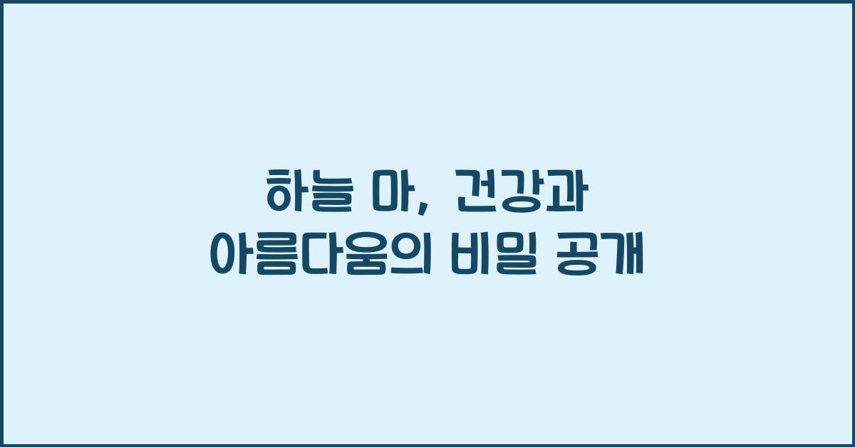 하늘 마