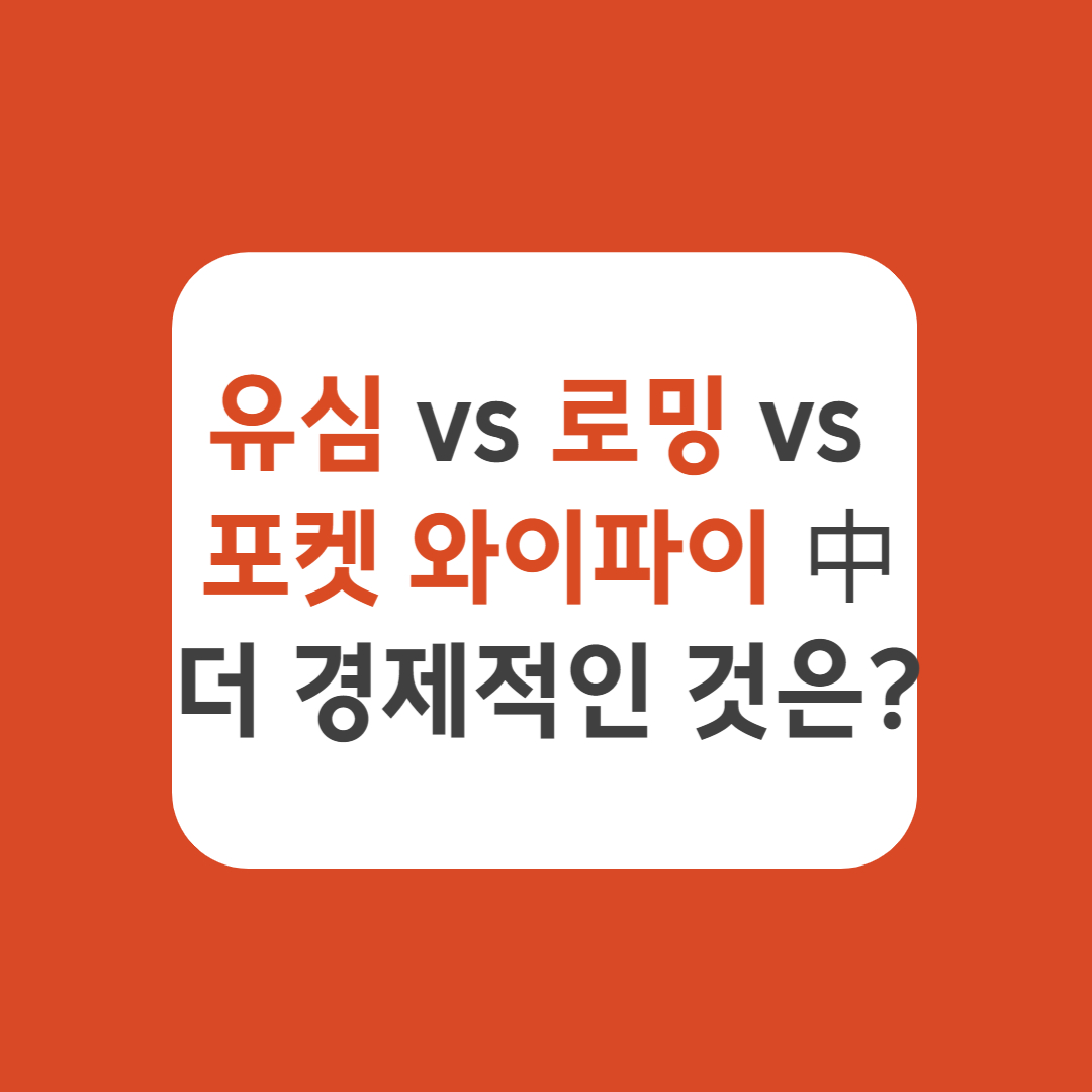 SIM vs. 로밍 vs. 포켓와이파이, 해외에서 데이터 쓸 때 더 경제적? 8