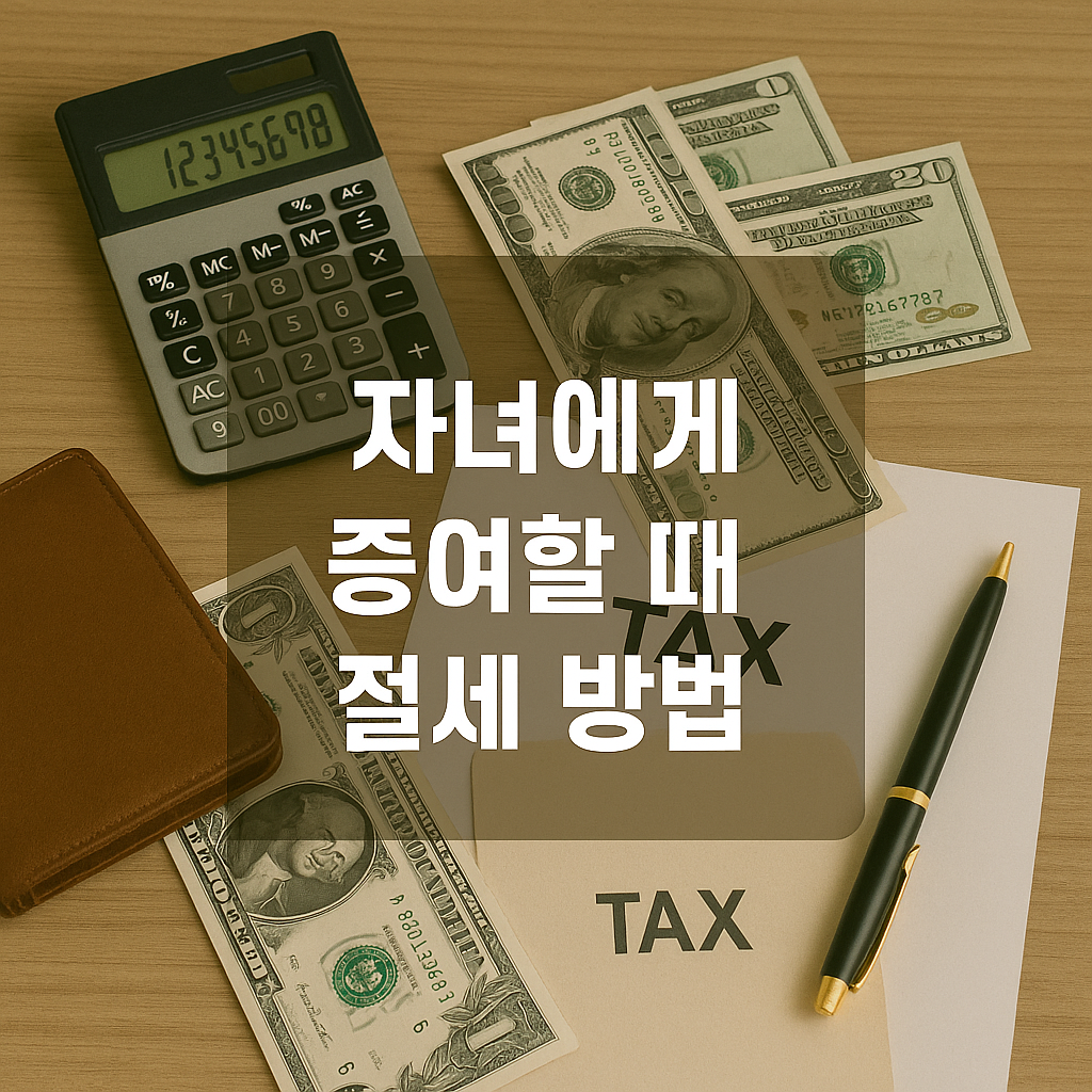 자녀에게 증여할 때 절세