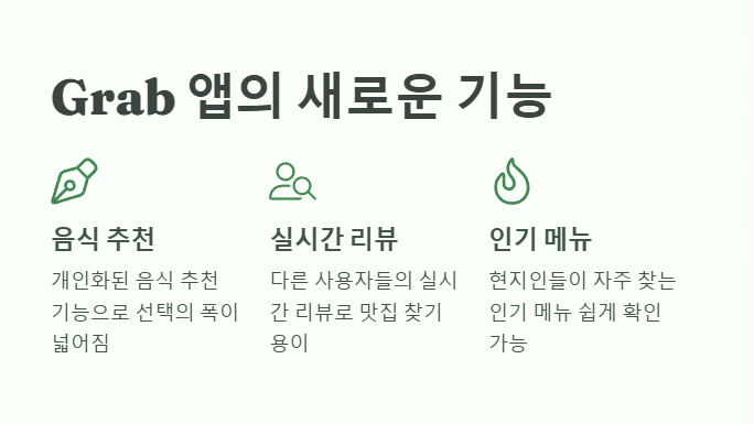 Grab 새로운 기능