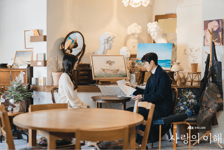 사랑의이해 16회 하상수와 안수영이 내일의행복 카페에서