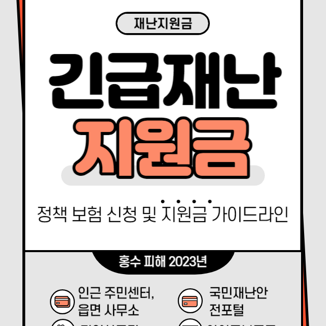  2023년 재난지원금 정책 보험 신청 및 지원금 가이드라인