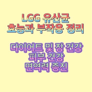 LGG-엘지지-유산균-효능-부작용