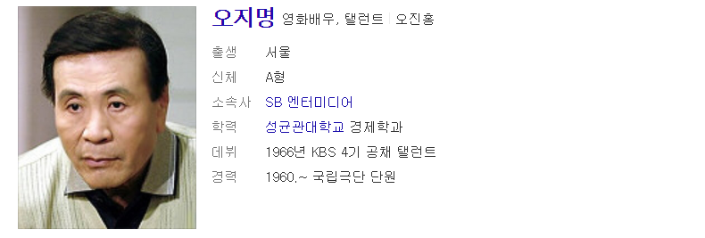  오지명 근황 그는 현재 어떻게 지내고 있을지 알아보았네요