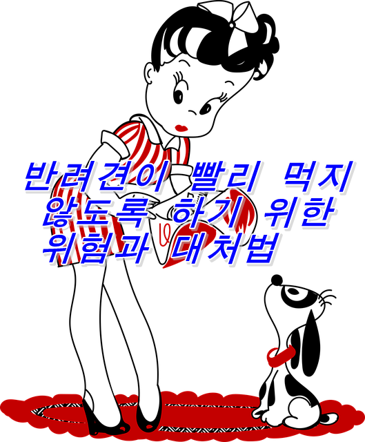  반려견이 빨리 먹지 않도록 하기 위한 위험과 대처법