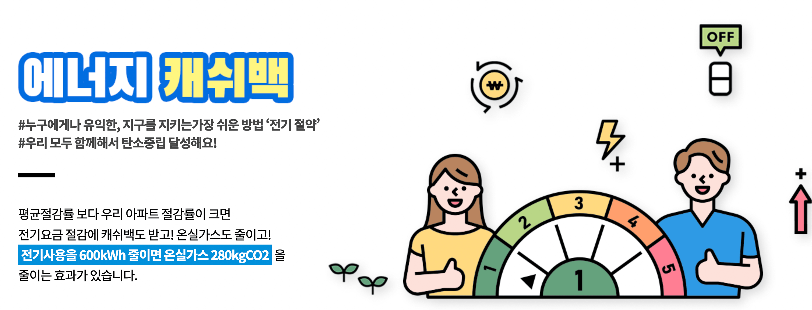  에너지캐시백 전기세 지원금 최대 400만원 받아가세요