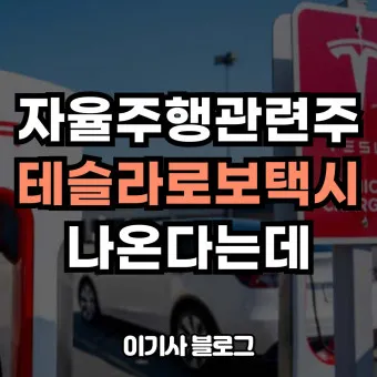 로보택시 대장주 관련주 TOP5_11