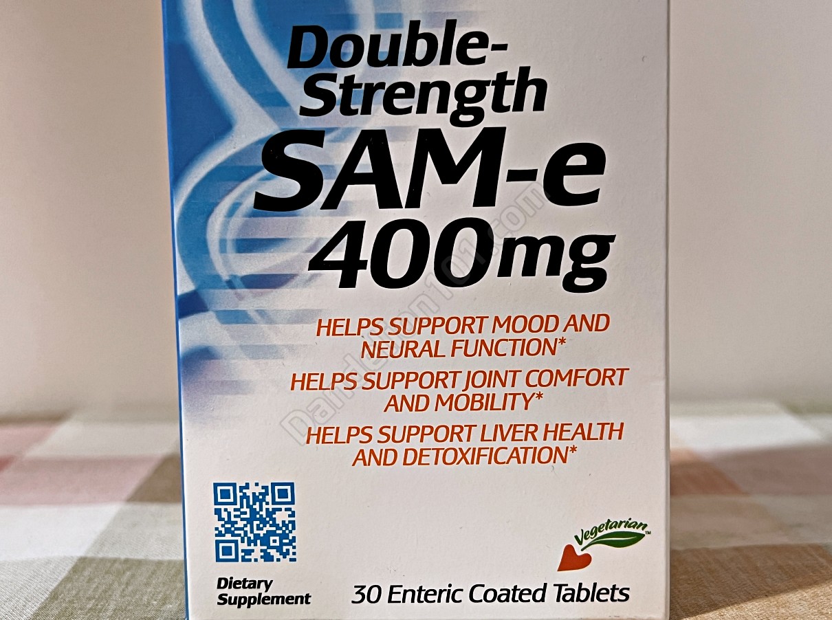 닥터스베스트 더블 스트랭스 SAM-e 400mg (Doctor&#39;s Best SAM-e Double Strength 400 mg) 전면 표지