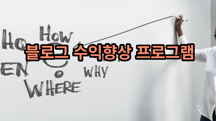 블로그 수익향상 프로그램