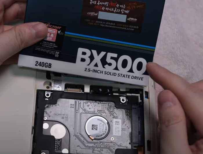날아다니는 노트북 노트북 SSD 업그레이드 완벽 가이드 (feat. SSD 종류, 선택 팁, 설치, 포맷)