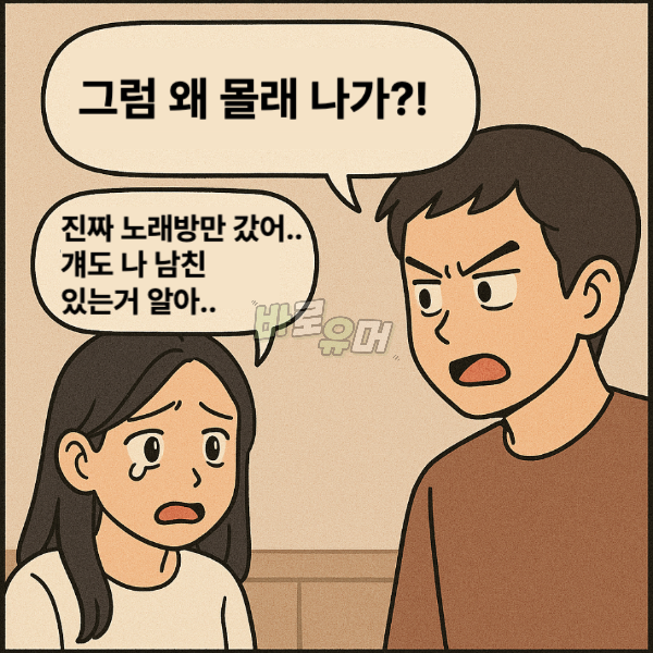 새벽 3시에 남사친이랑 노래방 갔다고 남친은 00하겠다네요… 4