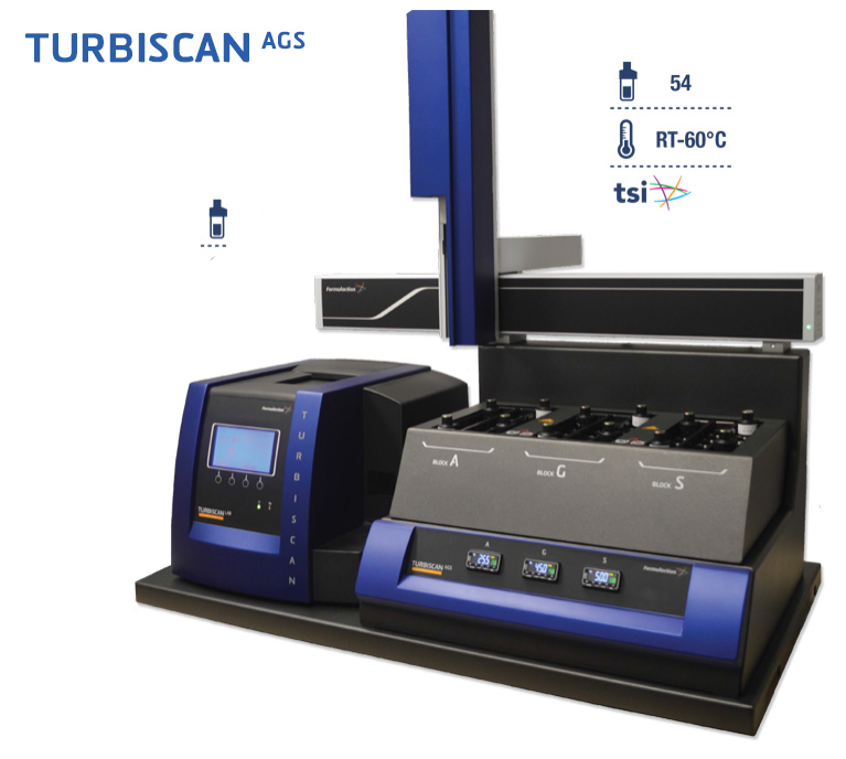  분산안정성 유화안정성 TURBISCAN AGS