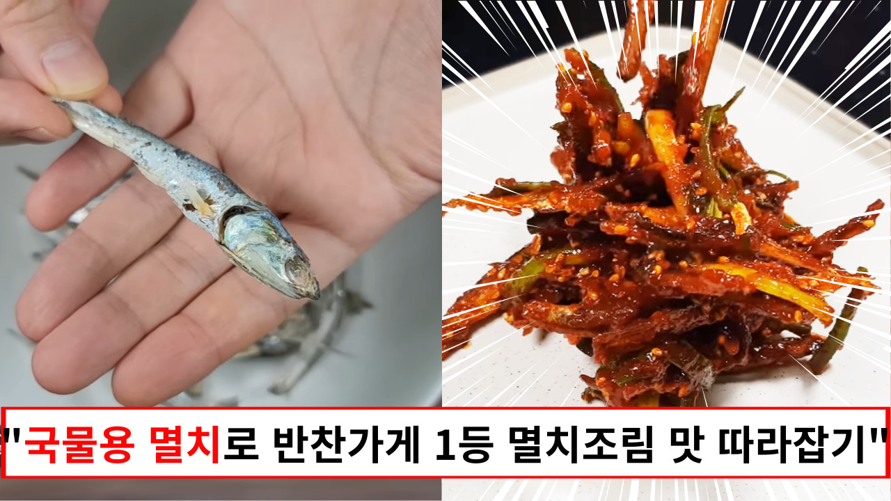 "국물내는데만 쓰기에는 너무 맛있는 멸치입니다" 냉동실 차지하고 있는 국물멸치로 입에 착 붙는 멸치조림