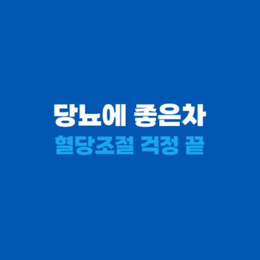 당뇨에 좋은차 8가지