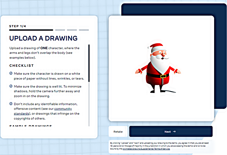 Animated Drawings │ 이미지 업로드