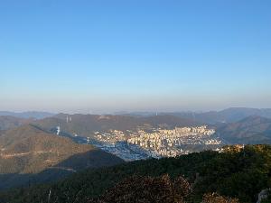 달음산 정상의 모습