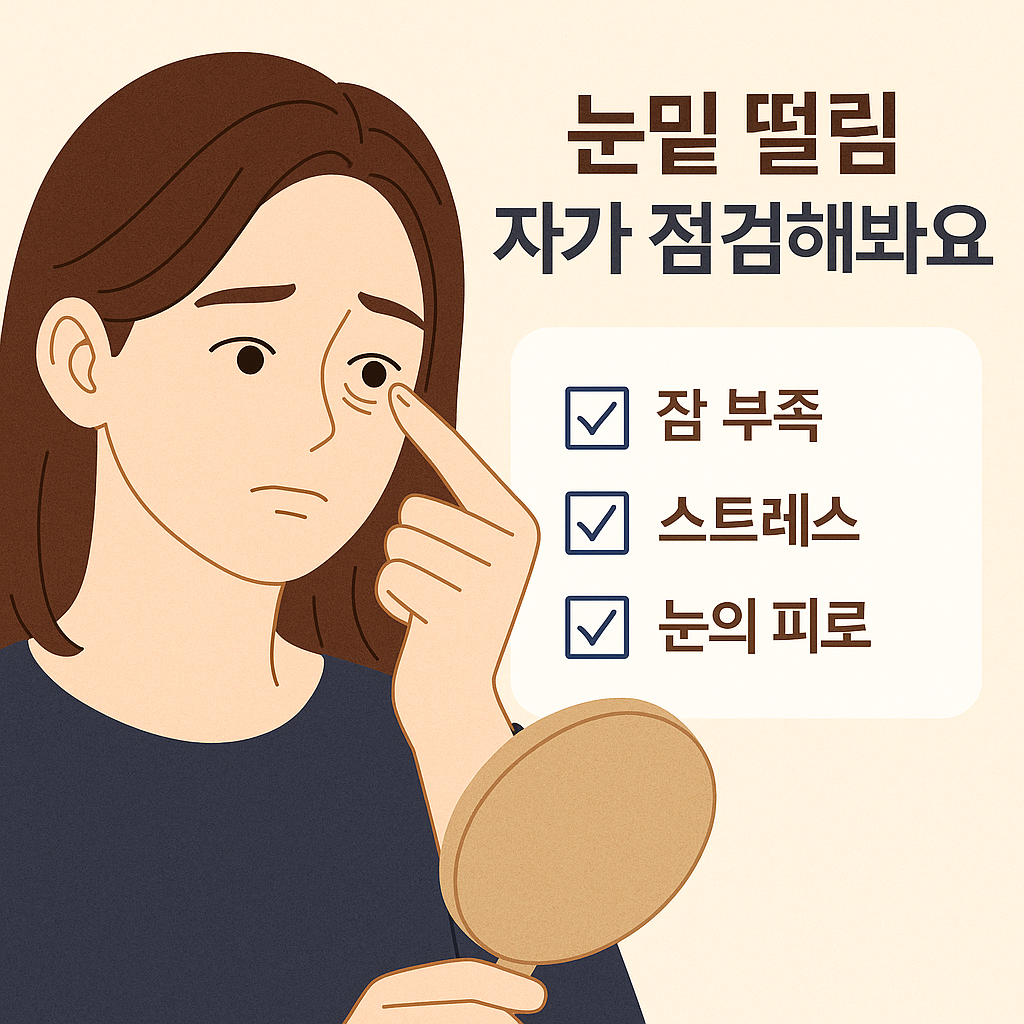 눈밑 떨림 원인
