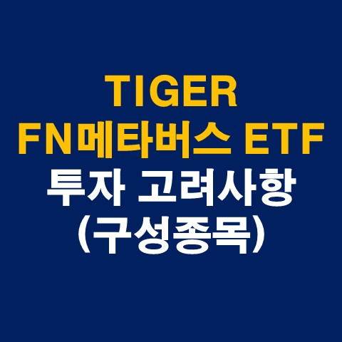 TIGER FN메타버스 ETF 소개 및 투자 고려사항 (구성종목)_썸네일