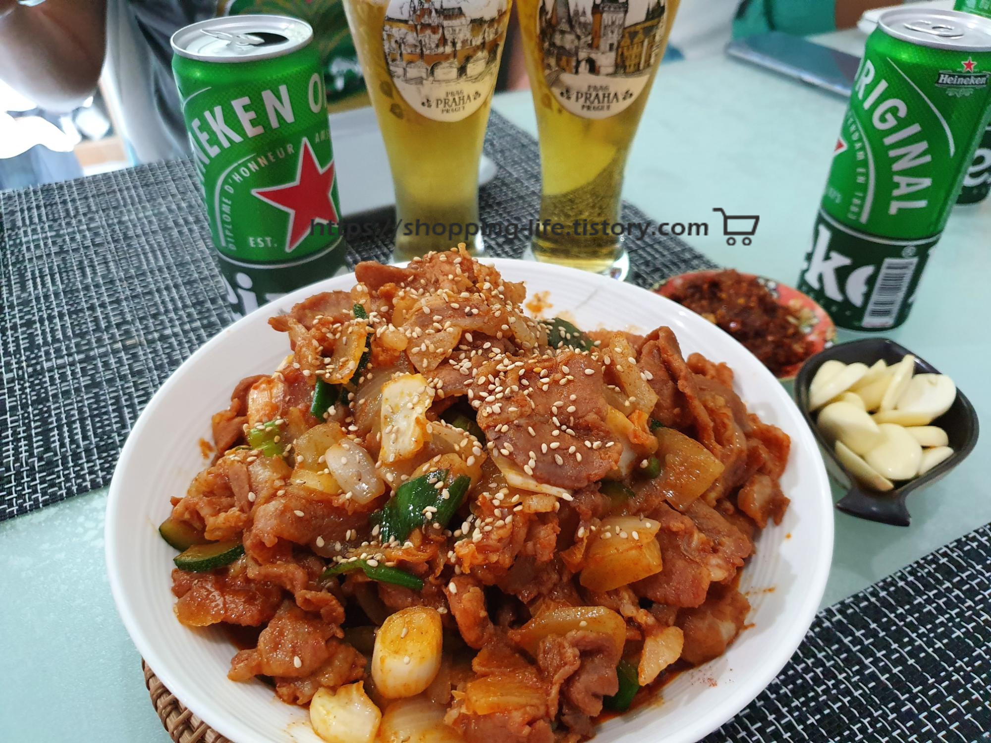  쉽게 만드는 신혼밥상 청정원 돼지불고기 양념 후기!