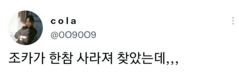  조카가 없어져서 한참 찾은 이유