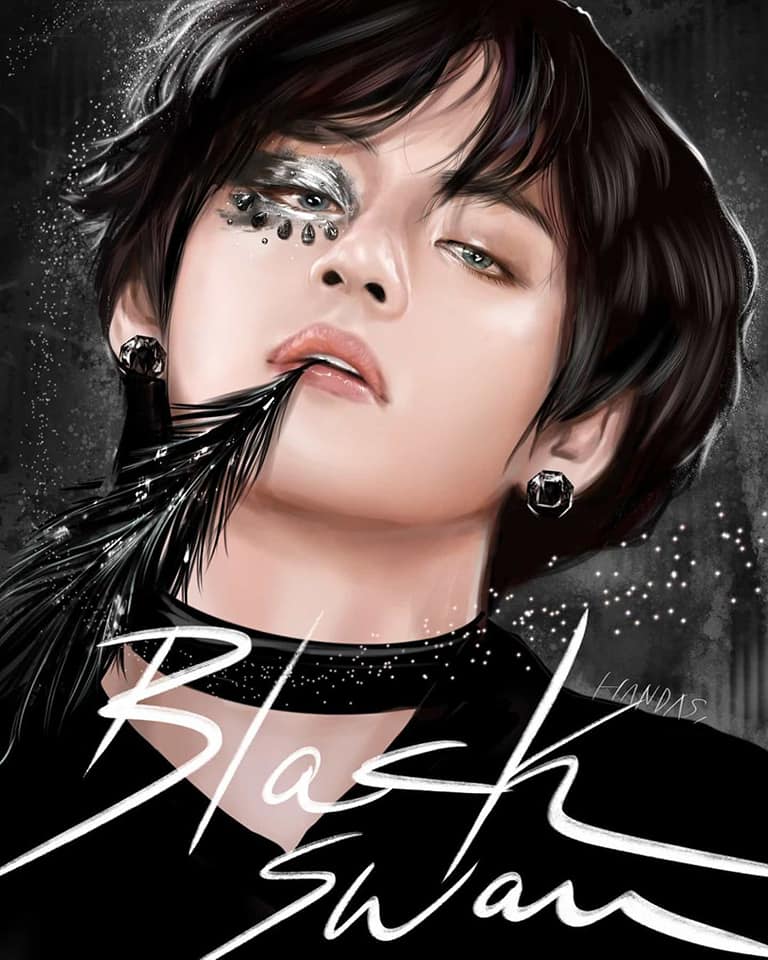  방탄 블랙스완 팬아트
