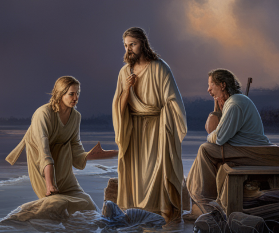 예수님을 따르는 그의 제자 시몬과 안드레아를 표현한 이미지다.