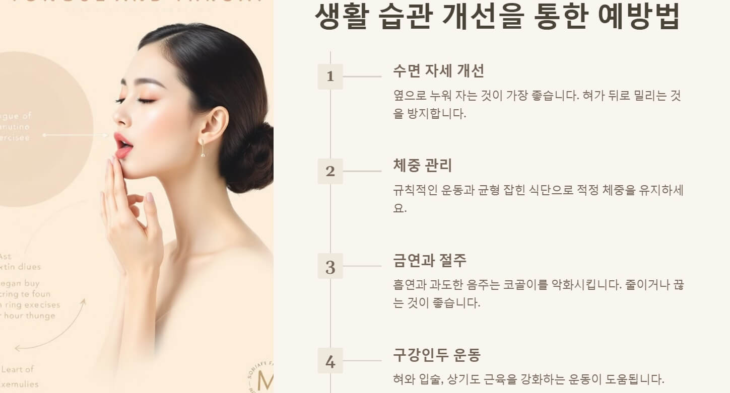 코골이 원인 예방법