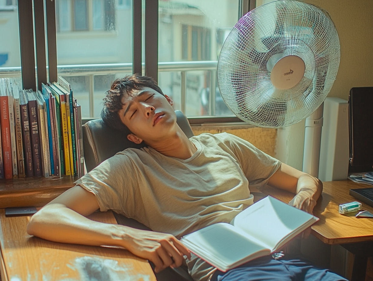 지옥같이 더운 여름 서재