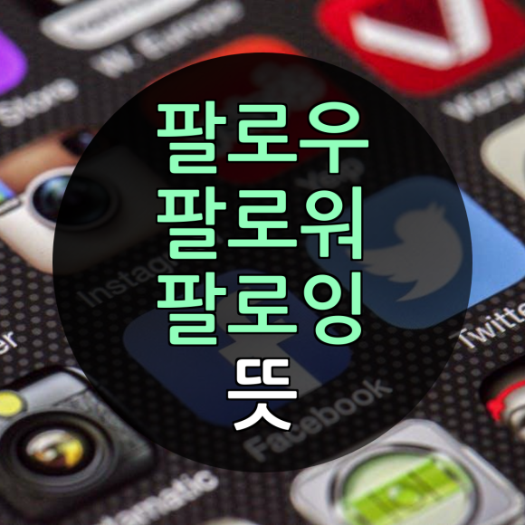  인스타그램 팔로우 팔로워 팔로잉 뜻 한방 정리