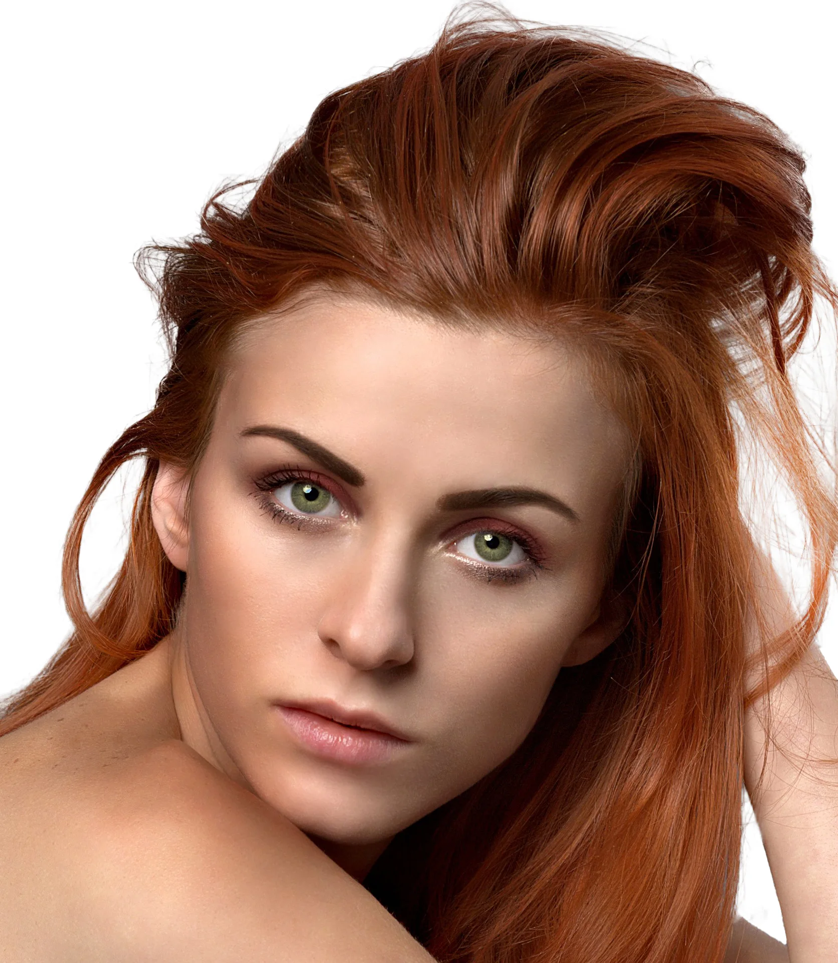 어도비 포토샵으로 머리카락 누끼를 딴 후의 모습