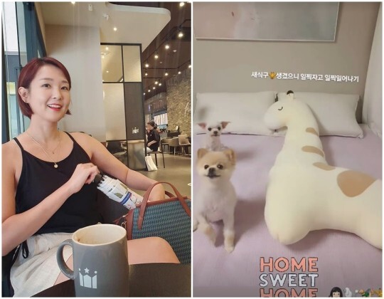  '11kg 다이어트' 오정연 "새 식구 생겨"…침대 차지한 이분 누구