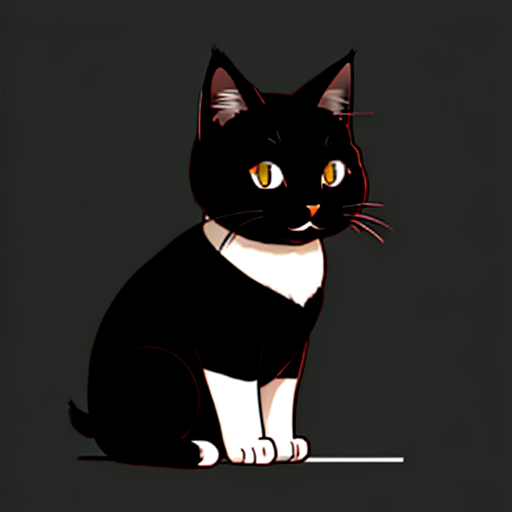 검은 고양이 만화그림
