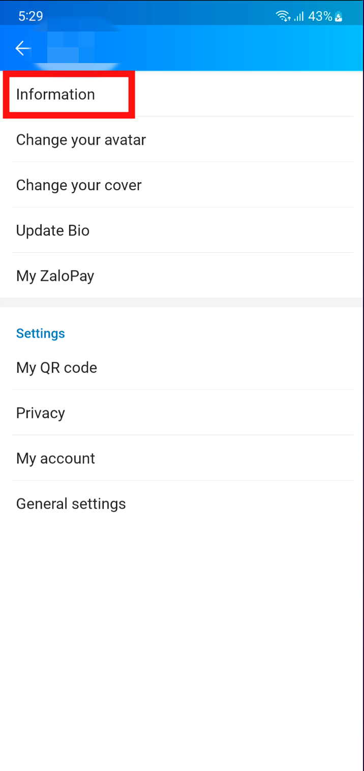 how to change my name in zalo