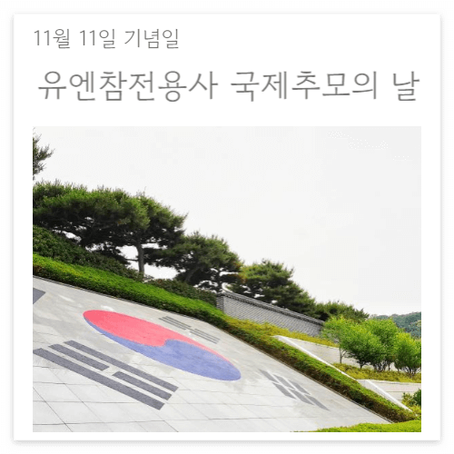 11월11일 유엔참전용사국제추모의날