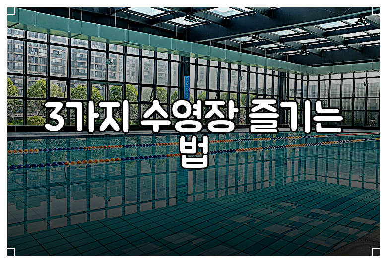 3가지 수영장 즐기는 법