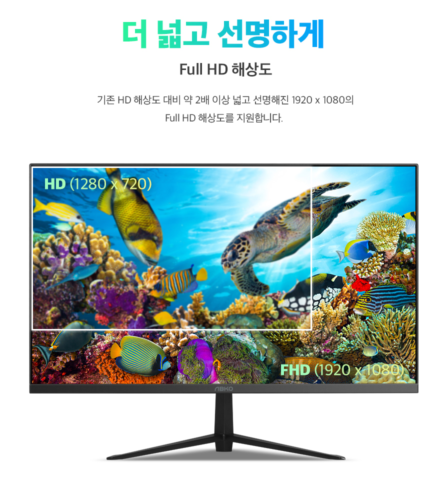 ABKO AV24F75D 프레임리스 FHD 75 HDR