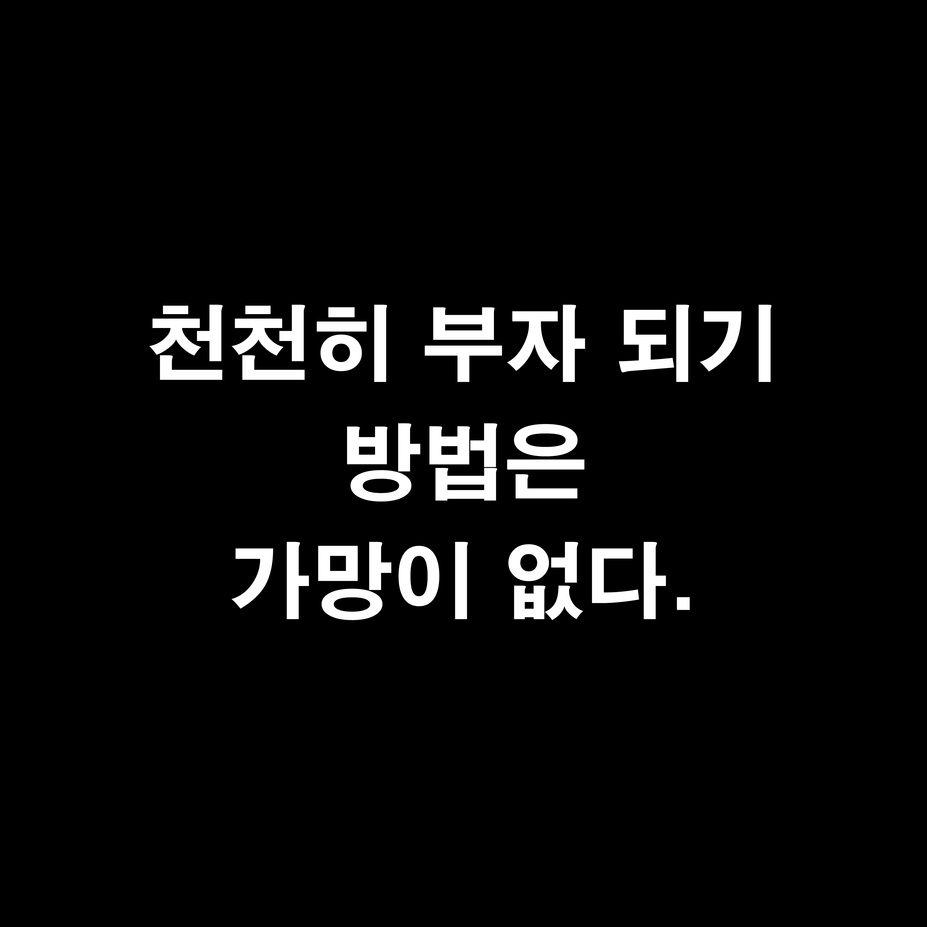  부의 추월차선 - 천천히 부자 되기 방법은 가망이 없다
