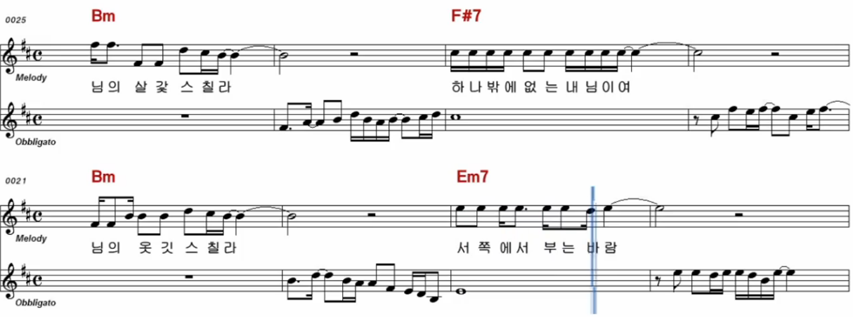 진성 - 님의 등불 악보